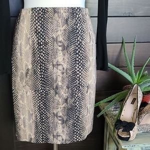 Express Design Studio python print pencil skirt